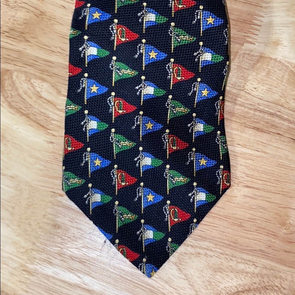 Tommy Hilfiger‎ Red Novelty Silk Flag Tie
